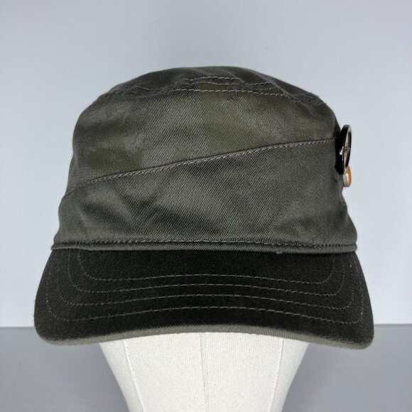 Burton Green Cadet Button Orange Logo Button Hat Women's One Size Small - Picture 1 of 10